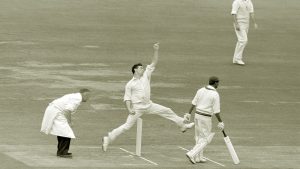 Fred Trueman, first bowler to take 300 test wickets