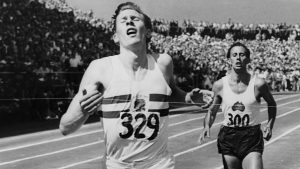 Roger Bannister, first man to run a mile in under 4 minutes